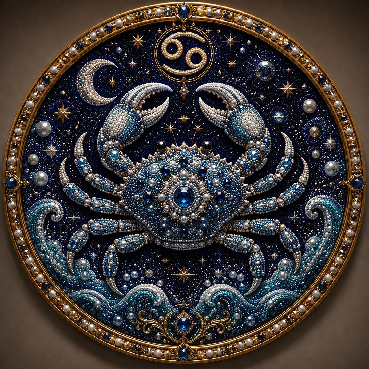 🔥 LAST DAY 49% OFF – ✨ Premium 3D Pearl 12 Zodiac Signs Art Kit ♈🌙💎