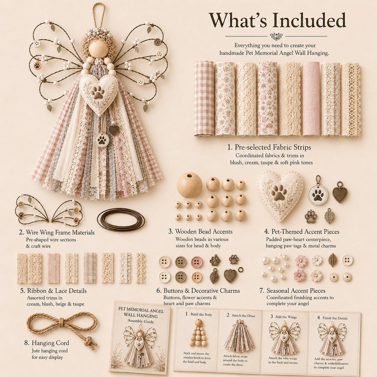 🪽 Angel Fabric Hanging DIY Kit