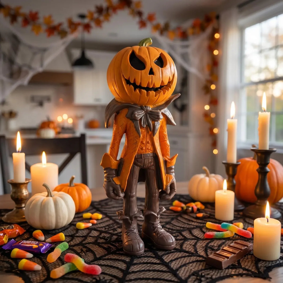 Halloween Pumpkin Figurine Decoration