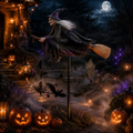 🧙Halloween Early Bird Special-The Magical Flying Witch Garden Stakes