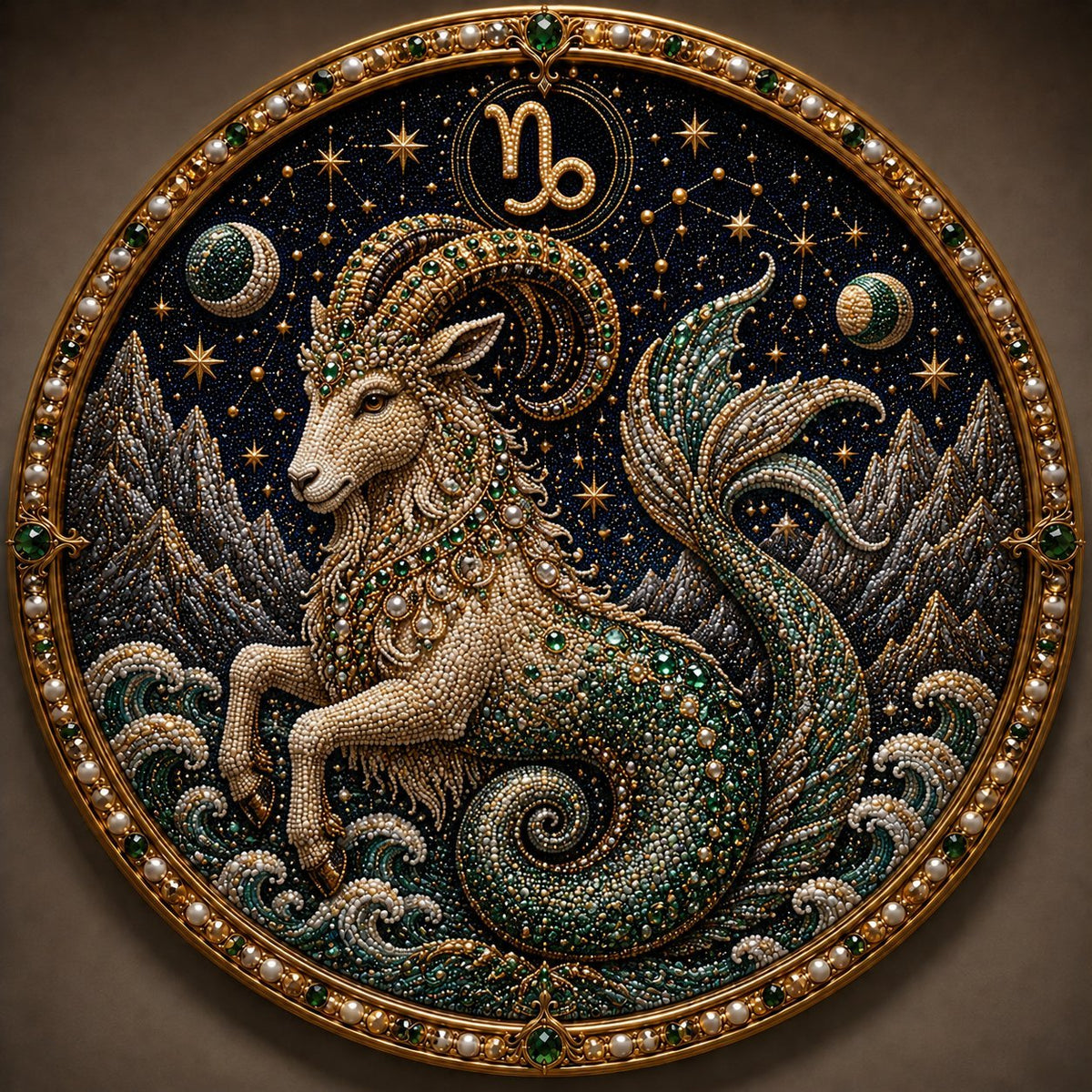 🔥 LAST DAY 49% OFF – ✨ Premium 3D Pearl 12 Zodiac Signs Art Kit ♈🌙💎