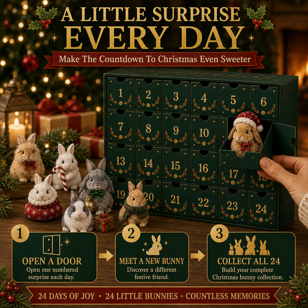 🎁🐇24 Days Bunny Acrylic Ornament Advent Calendar