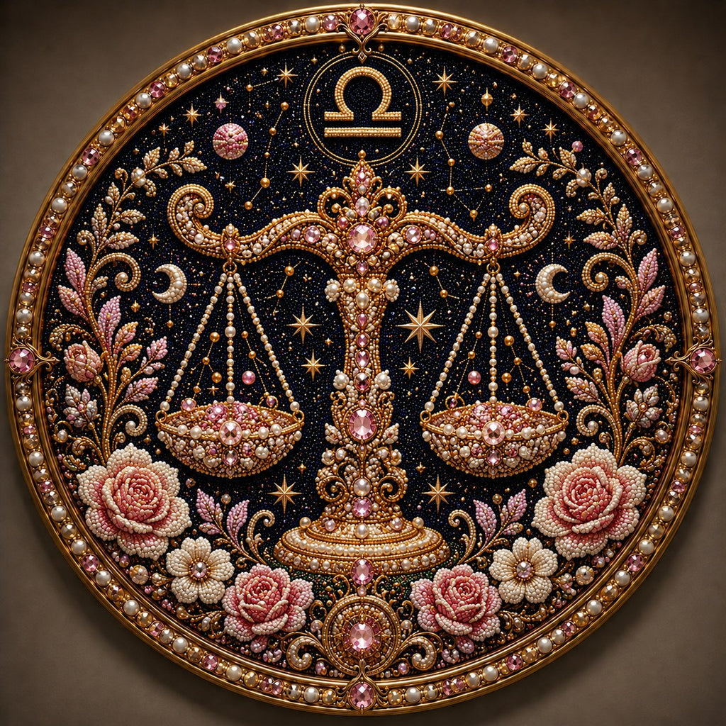 🔥 LAST DAY 49% OFF – ✨ Premium 3D Pearl 12 Zodiac Signs Art Kit ♈🌙💎