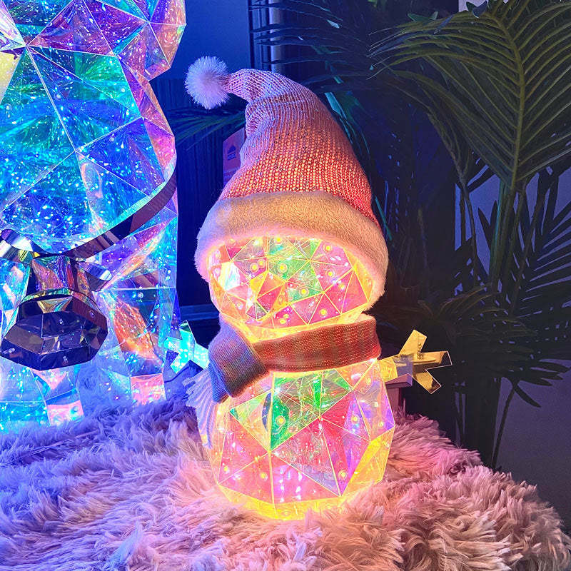 🎅 Early Christmas Sale 🎅✨3D Prismatic Iridescent Holographic Christmas Tree with LED Lights