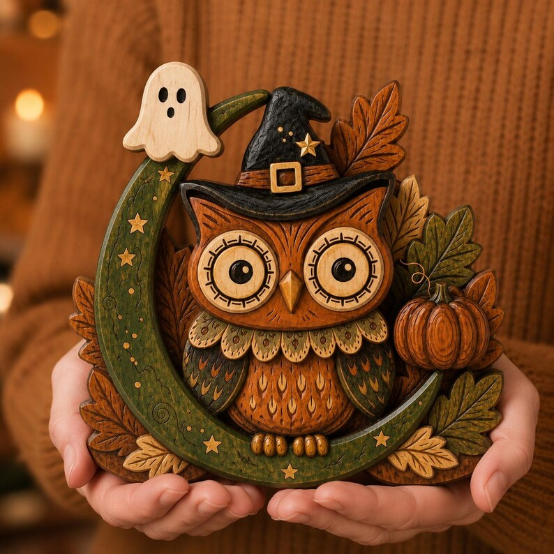 🎁Halloween Gift Wood Shelf Sitter