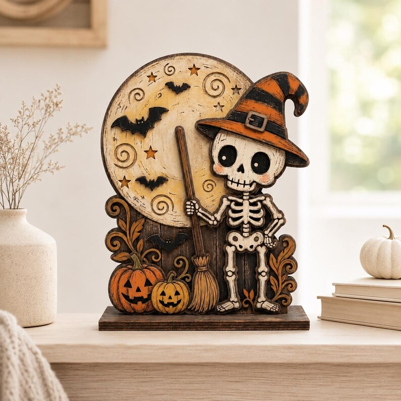 🎁Halloween Gift Wood Shelf Sitter