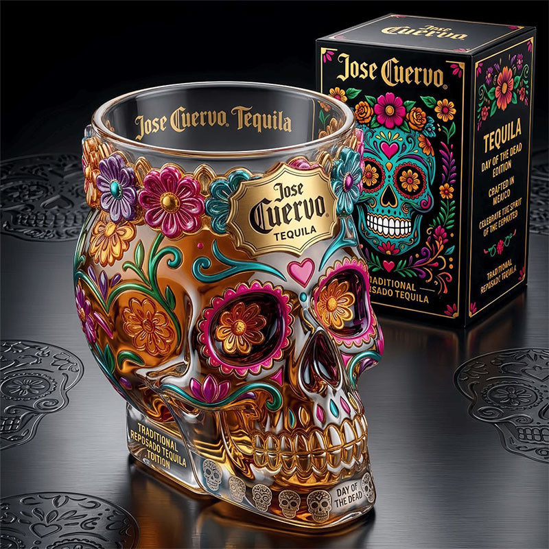 ❤️Day of the Dead Collector Goblet – Limited Edition Art Glass