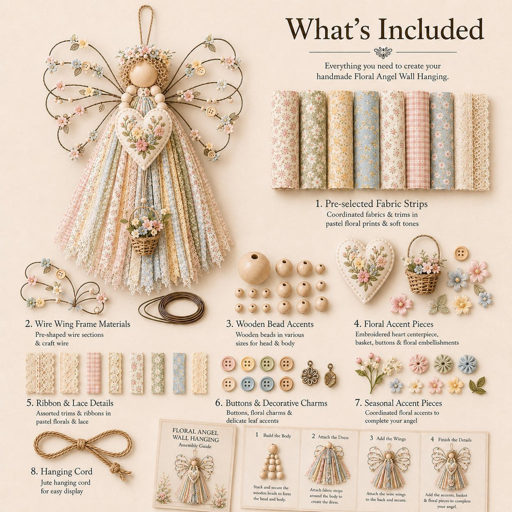 🪽 Angel Fabric Hanging DIY Kit