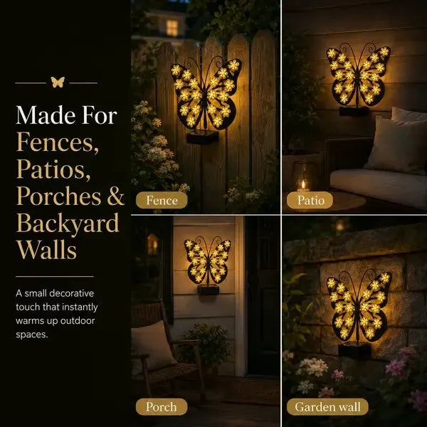 🦋 Solar Butterfly Garden Light