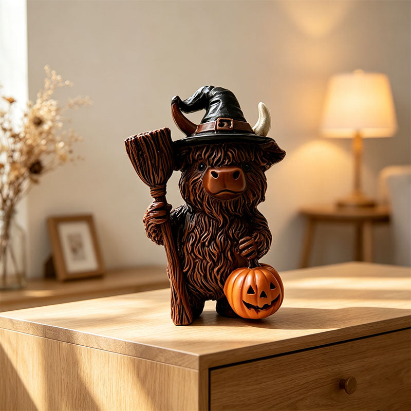 🎁Halloween Highland Cow Magic Ornament Decoration Gift