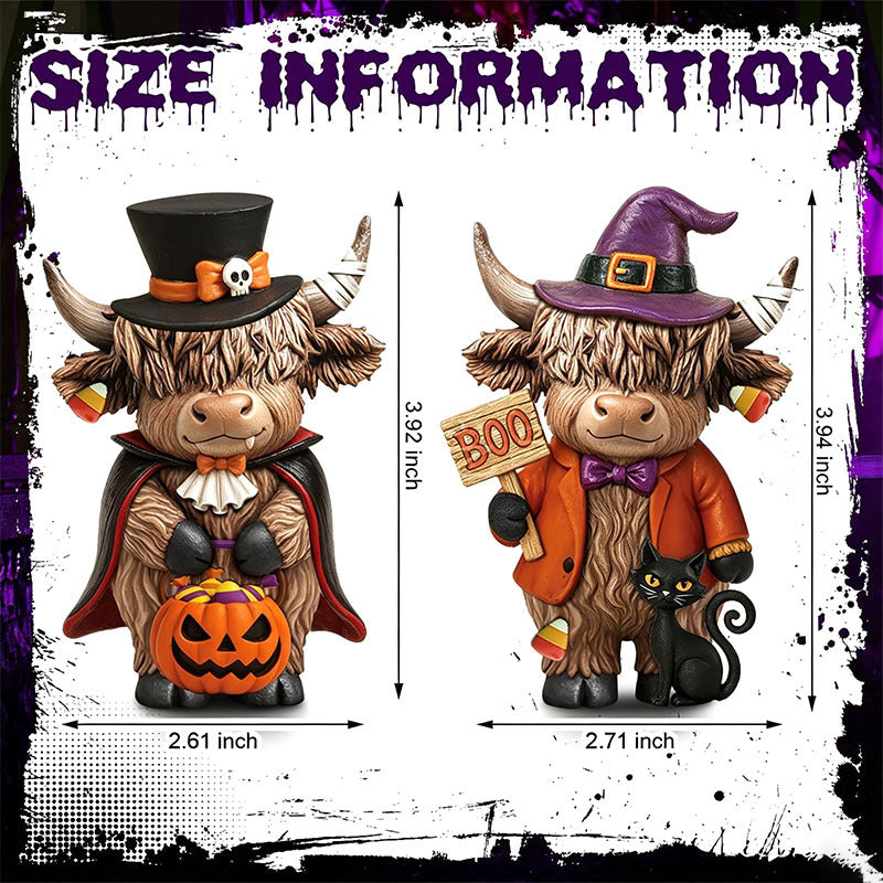 🎁Halloween Highland Cow Decorative Ornament