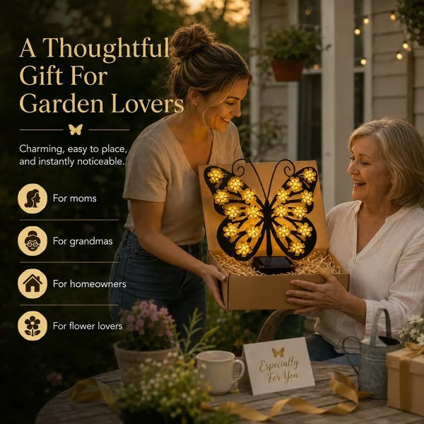 🦋 Solar Butterfly Garden Light