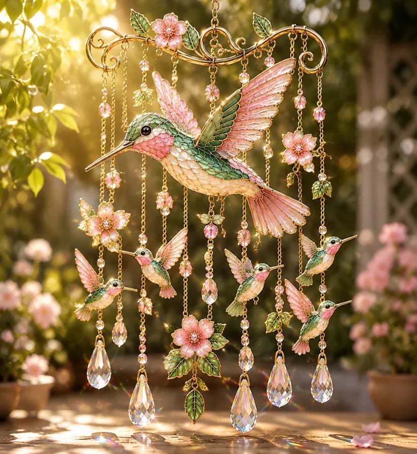 🔥Last Day 50% OFF🐦🎐Graceful Hummingbird Wind Chime