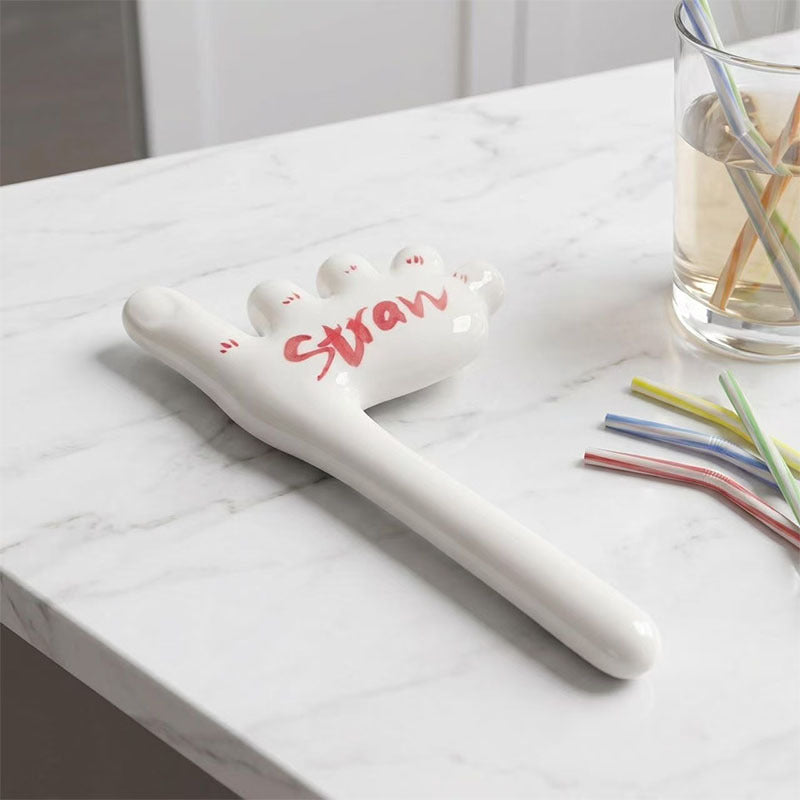 🔥Buy 1 Get 1 Free🌟Handmade Foot-Shaped Ceramic Straw