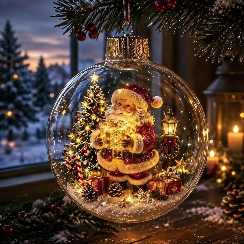 🌸Glowing Christmas Diorama Ornament