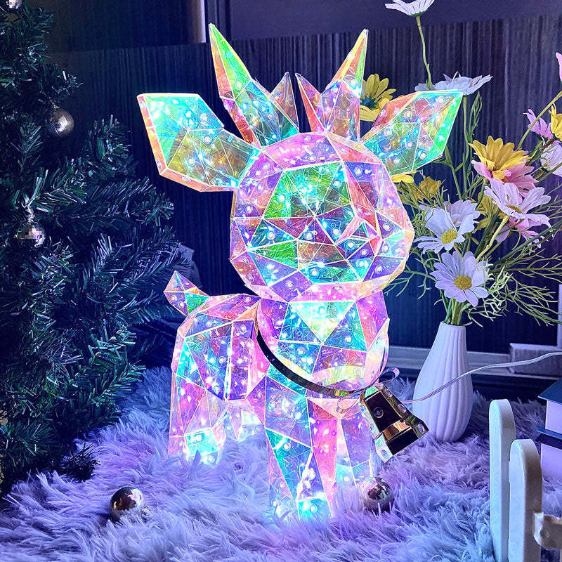 🎅 Early Christmas Sale 🎅✨3D Prismatic Iridescent Holographic Christmas Tree with LED Lights