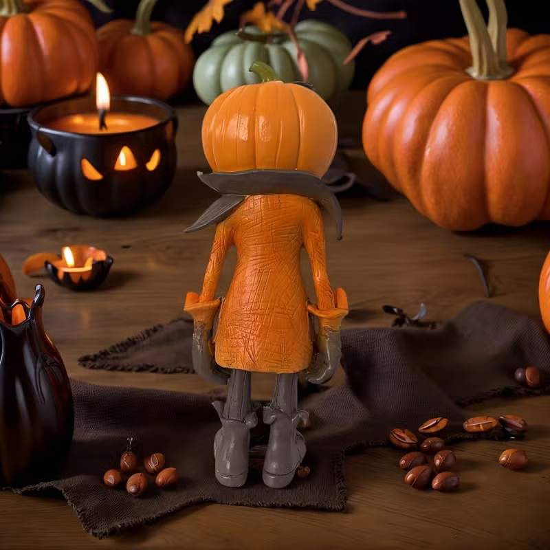 Halloween Pumpkin Figurine Decoration