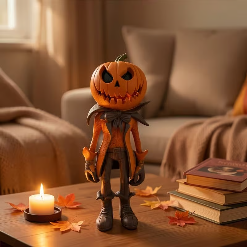 Halloween Pumpkin Figurine Decoration