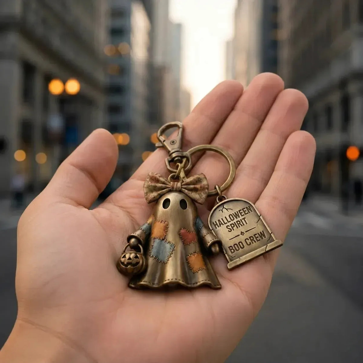 🔥Halloween Spirit Boo Crew Ghost Keychain