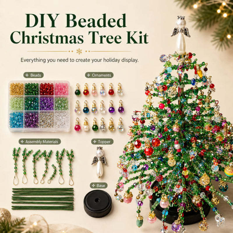 🔥Hot Sale Last Day 50% OFF - DIY Beaded Festival Tree Kit