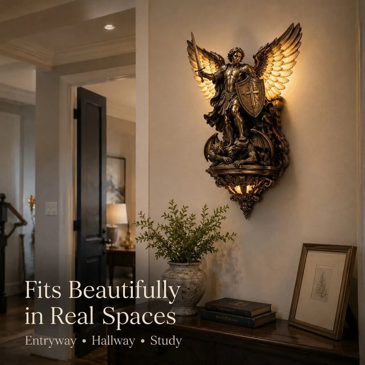 🕊️St. Michael Guardian Angel Wall Light✨