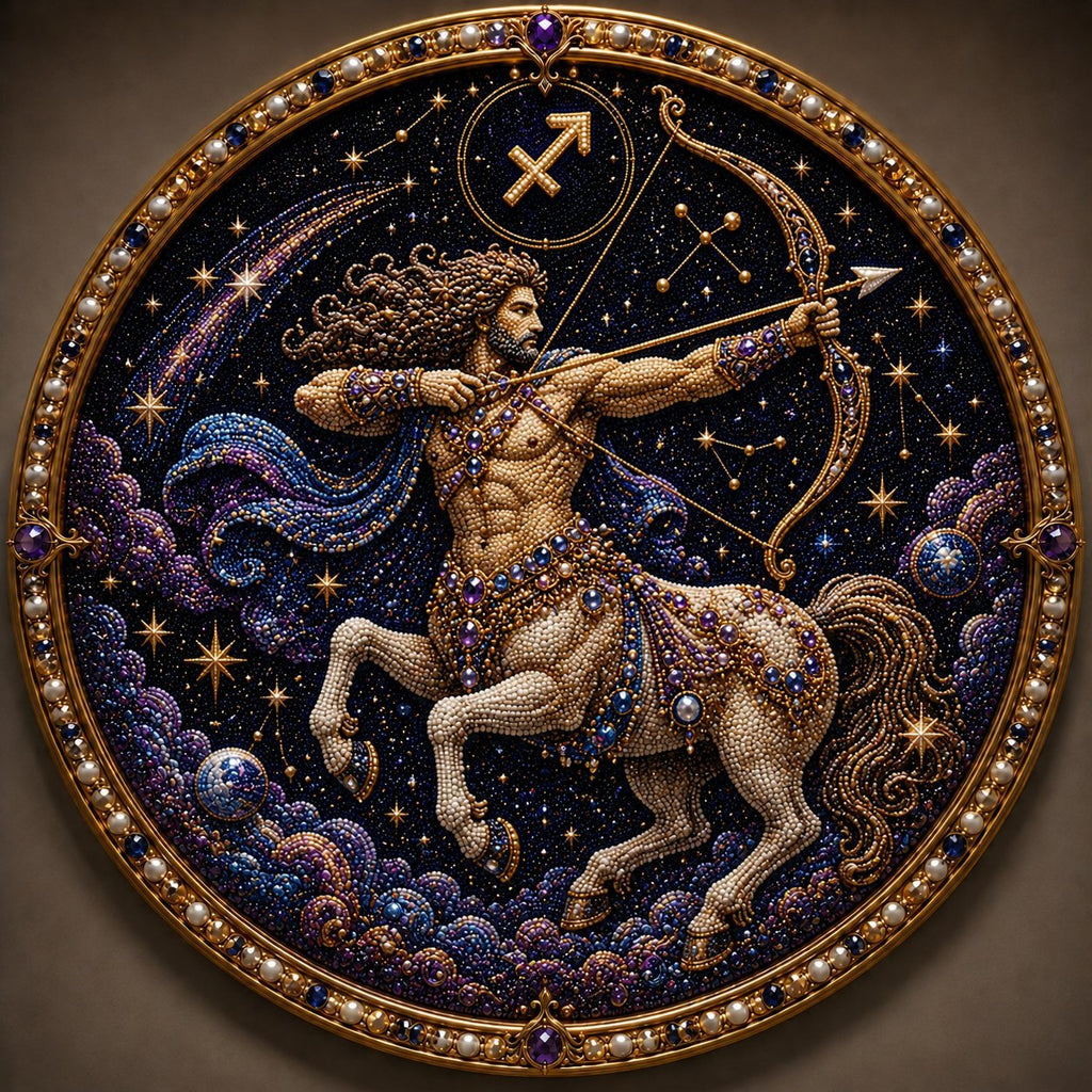 🔥 LAST DAY 49% OFF – ✨ Premium 3D Pearl 12 Zodiac Signs Art Kit ♈🌙💎