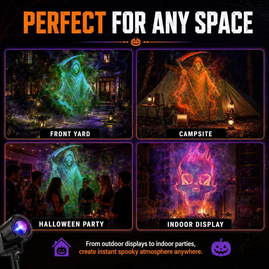 🎃32FT HD Halloween Projector | That Disappoint Your Halloween Party | 10 Unique HD Projection Patterns