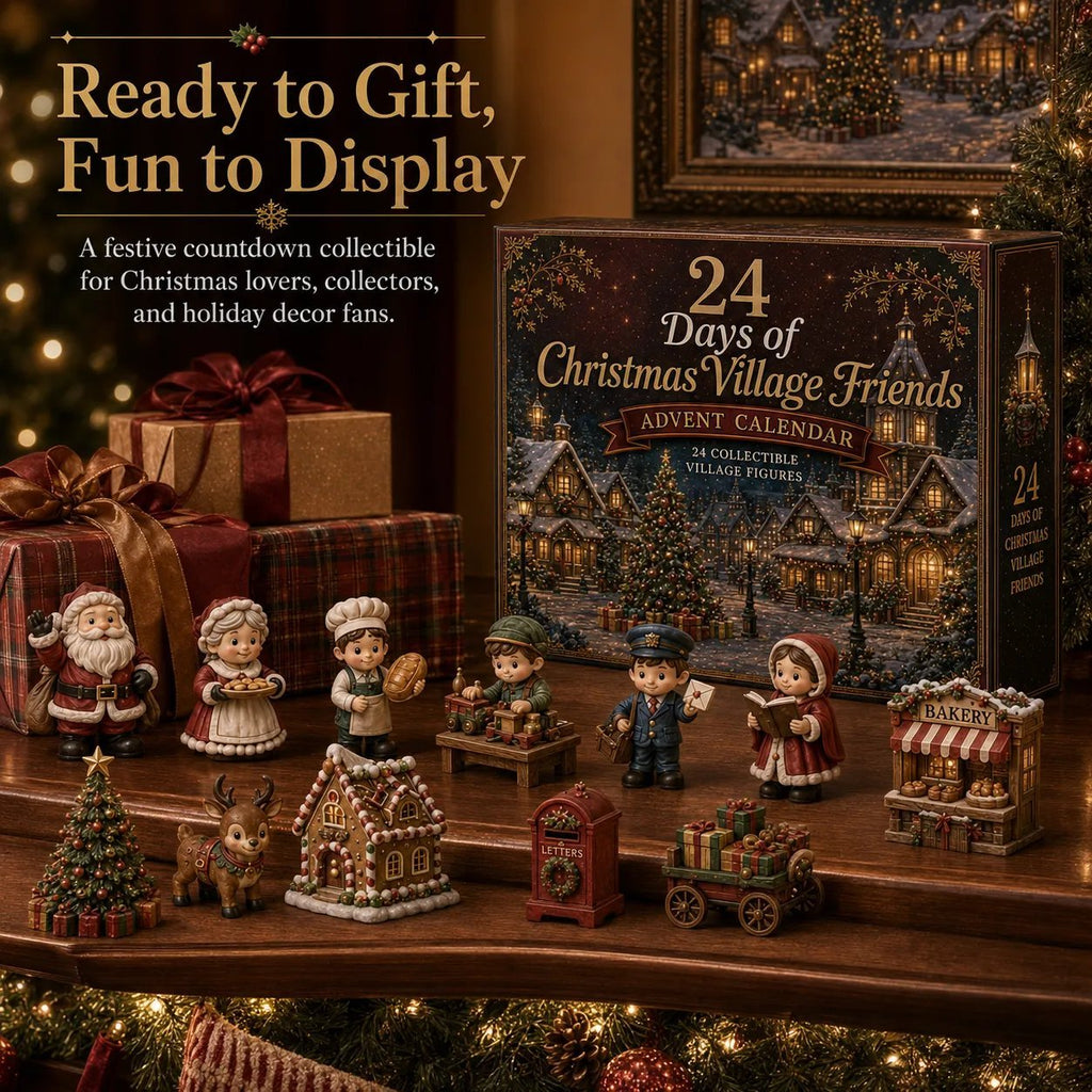 ✨🎄24 Days Of Christmas Village Friends Acrylic Ornament Advent Calendar