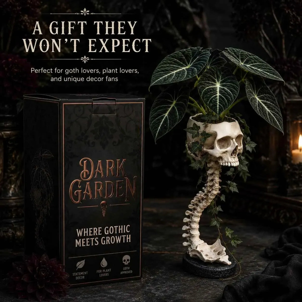 💥 Flash Sale 50% OFF 💀 Skull Planter Bold Decor for Plant Lovers