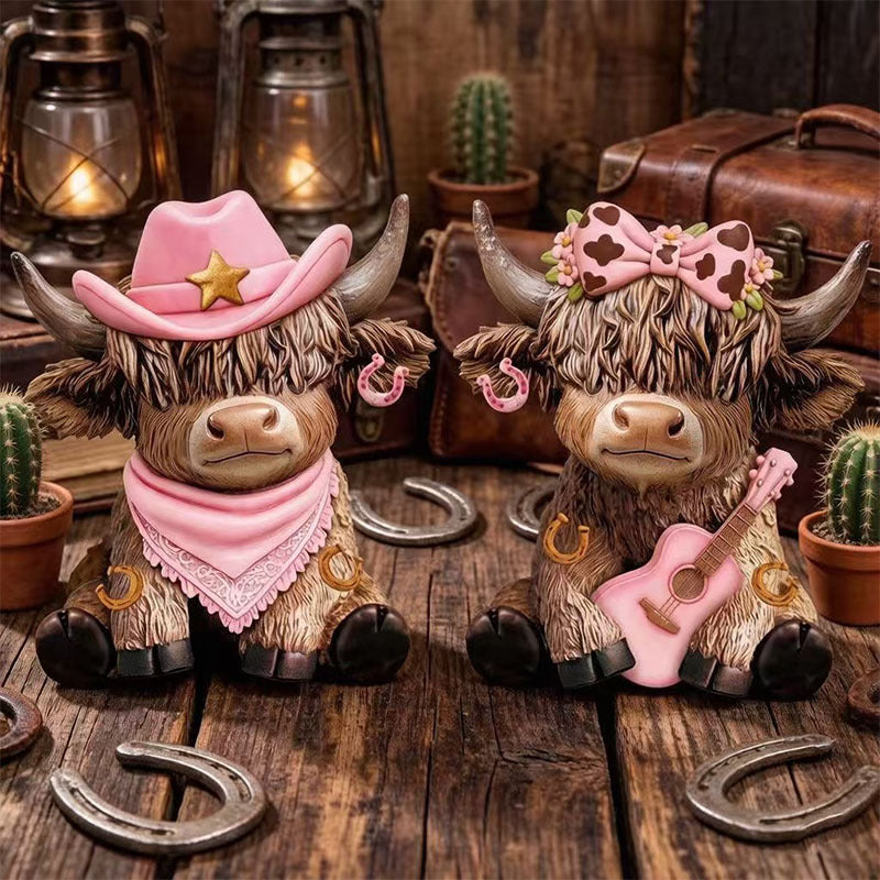 🎁Halloween Highland Cow Decorative Ornament
