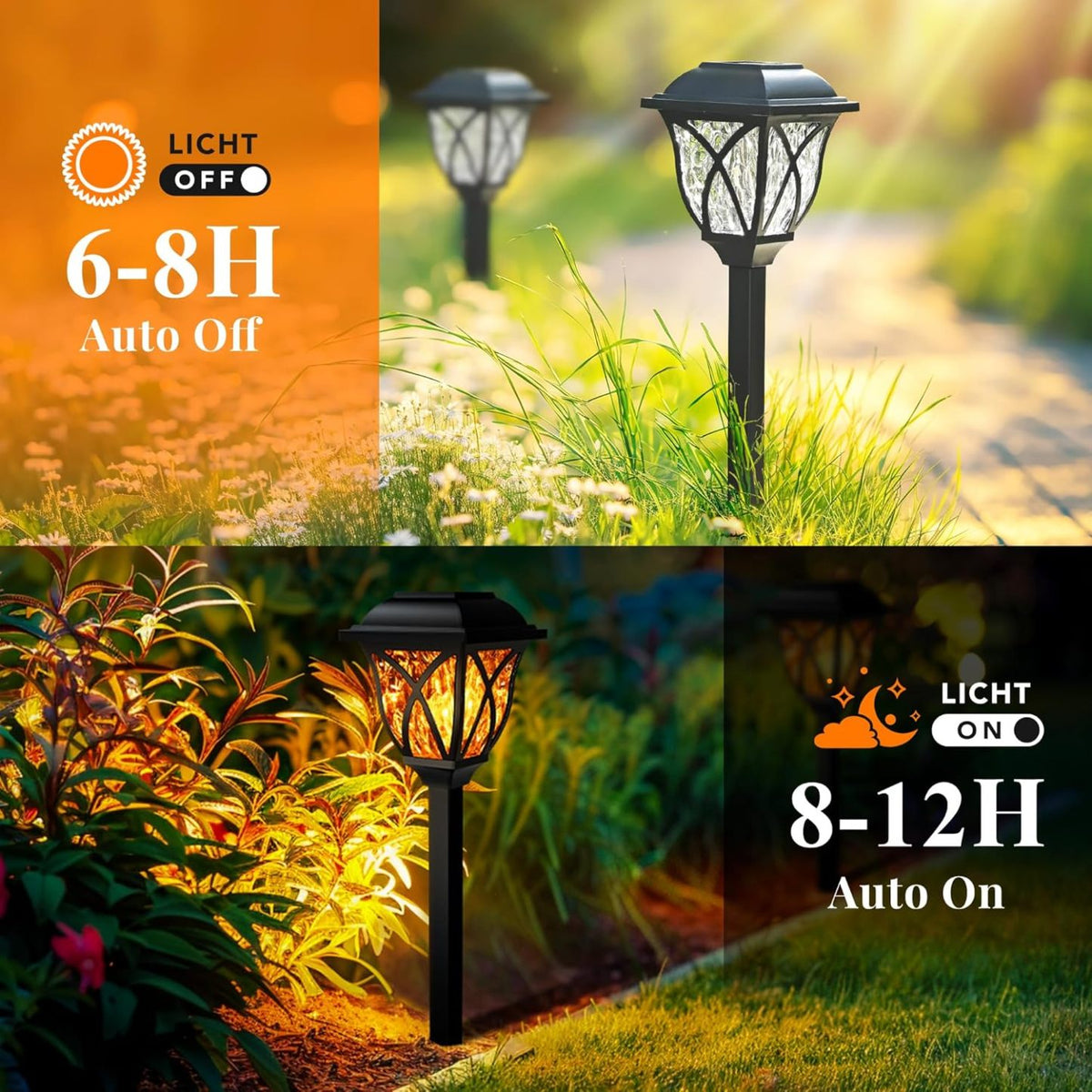 Outdoor Waterproof Solar Lights(4-Packs)