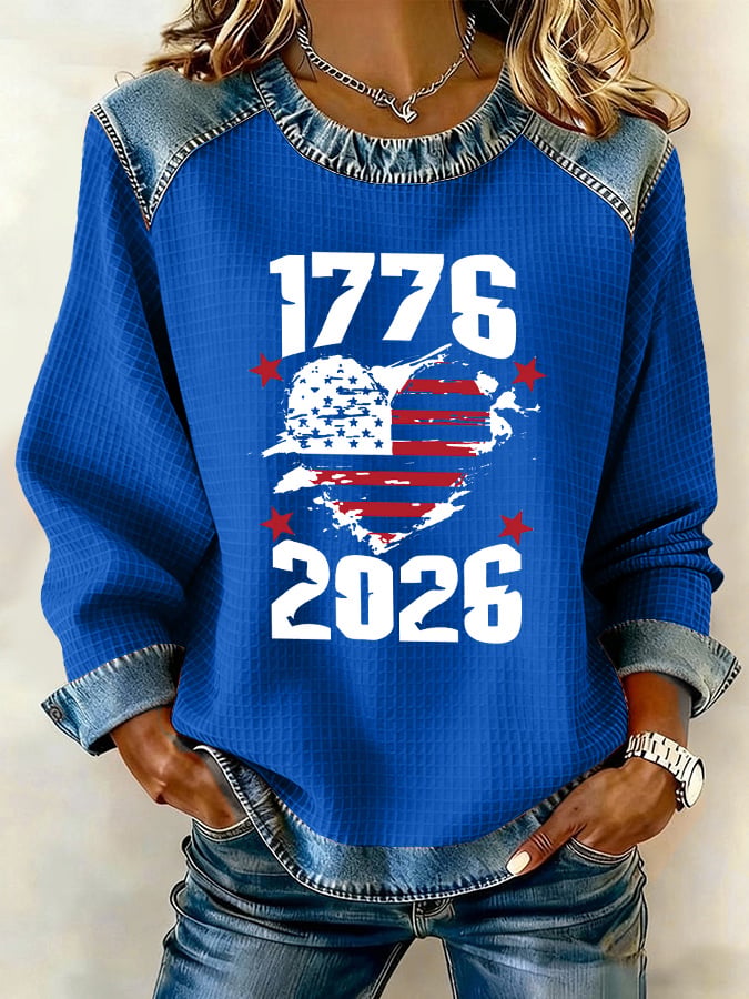Women's 250th Anniversary USA Print Sweatshirt