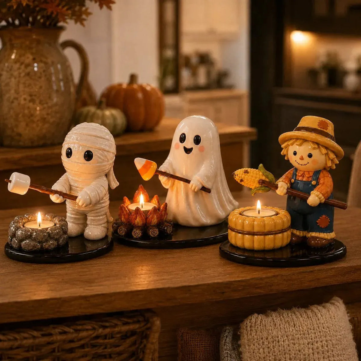 🔥LAST DAY 49% OFF💥Halloween Campfire Tealight Holder