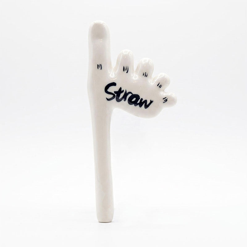 🔥Buy 1 Get 1 Free🌟Handmade Foot-Shaped Ceramic Straw