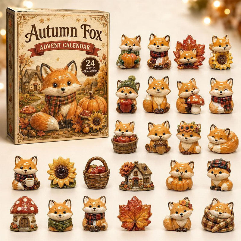😍🐺24 Days Fox Acrylic Ornament Advent Calendar