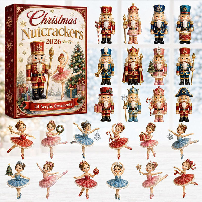 🎁24 Days Nutcracker Acrylic Ornament Advent Calendar