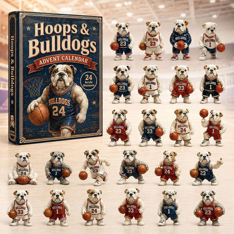 🎁24 Days Sport Dog Acrylic Ornament Advent Calendar