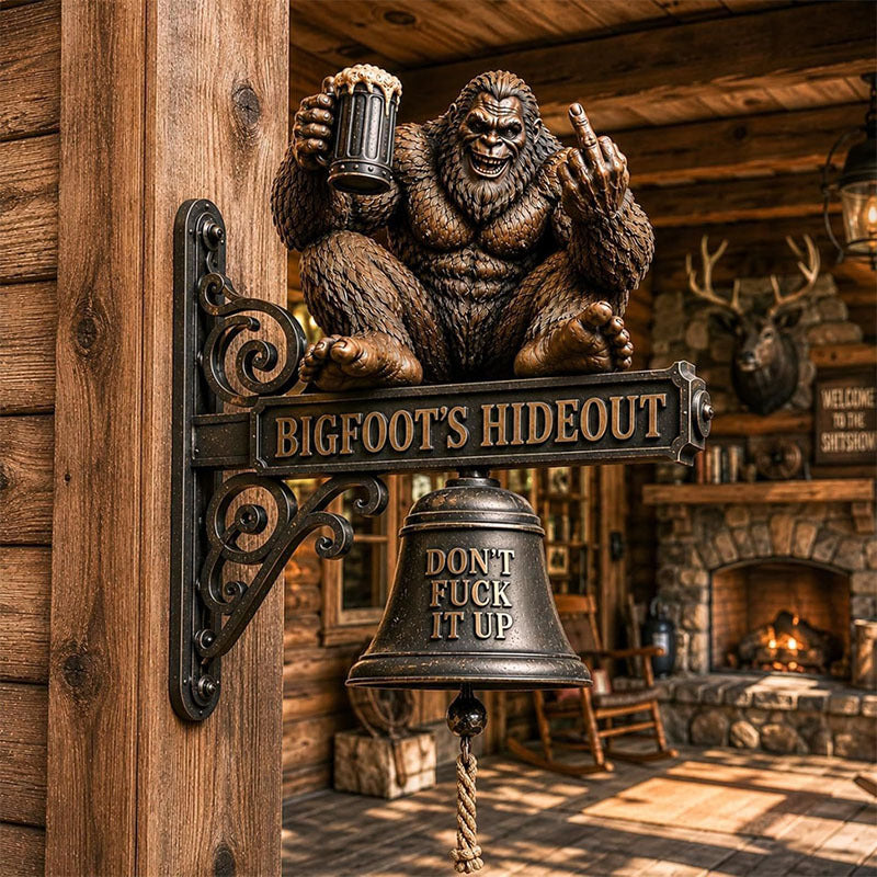 🐉 Skull Dragon Rider Bell – “This Is My Happy Place” Wall Bell