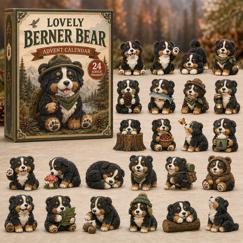 🎁24 Days Bernese Acrylic Ornament Advent Calendar