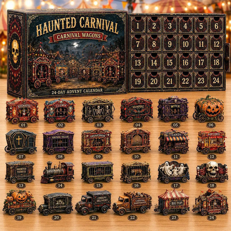 🎁24 Days Halloween Theme Acrylic Ornament Advent Calendar