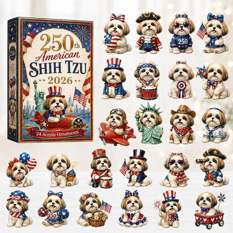 🎁🐶24 Days Schnauzer Acrylic Ornament Advent Calendar