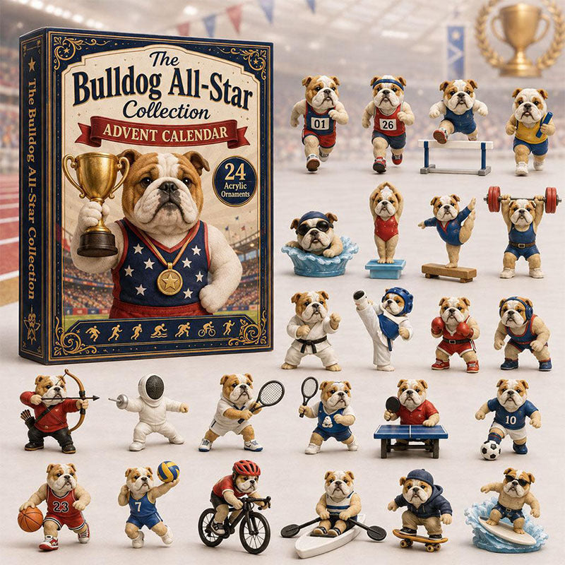 🎁24 Days Sport Dog Acrylic Ornament Advent Calendar