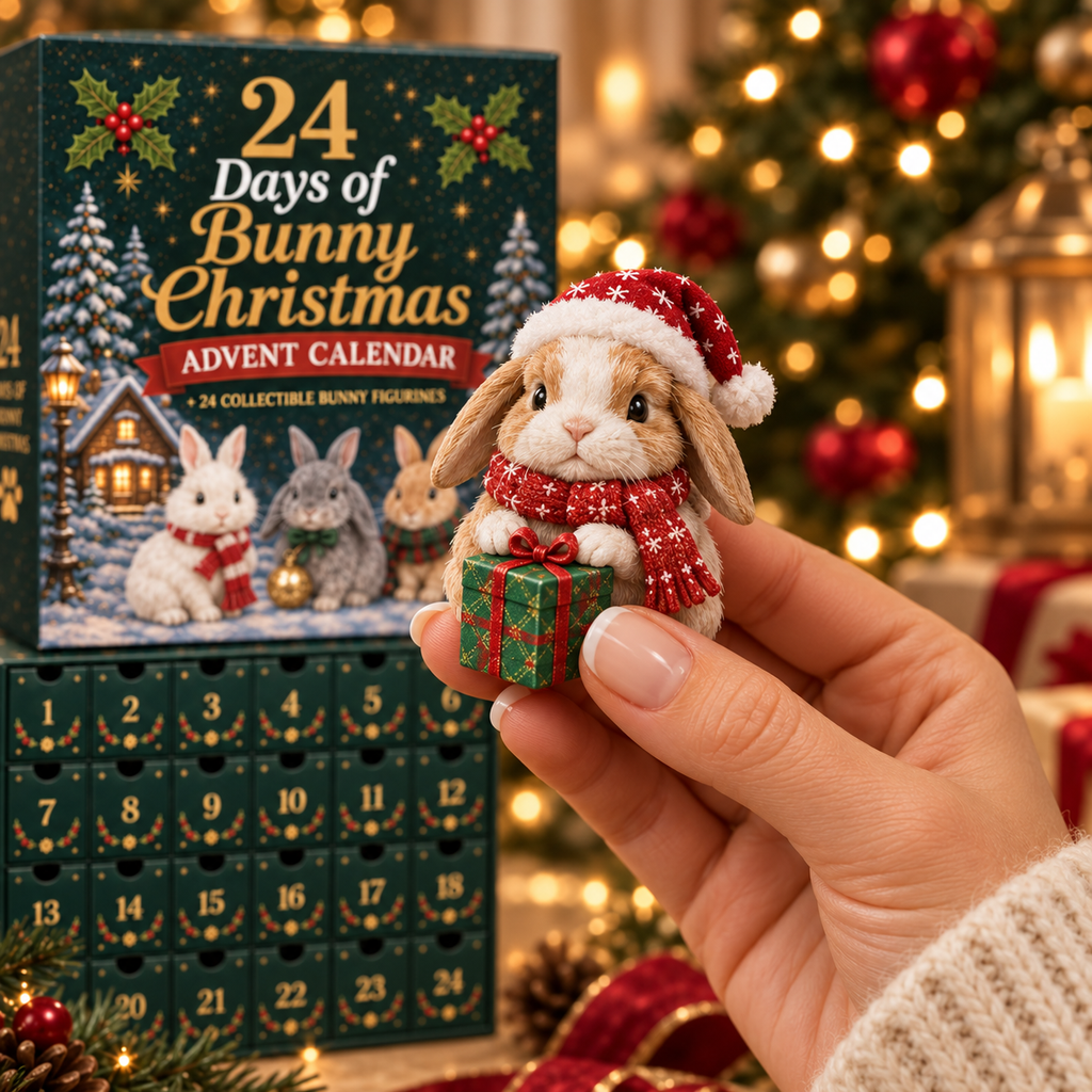 🎁🐇24 Days Bunny Acrylic Ornament Advent Calendar