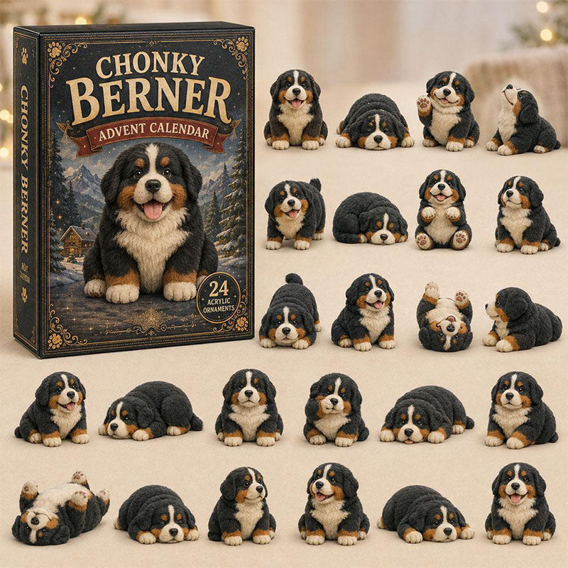 🎁24 Days Bernese Acrylic Ornament Advent Calendar