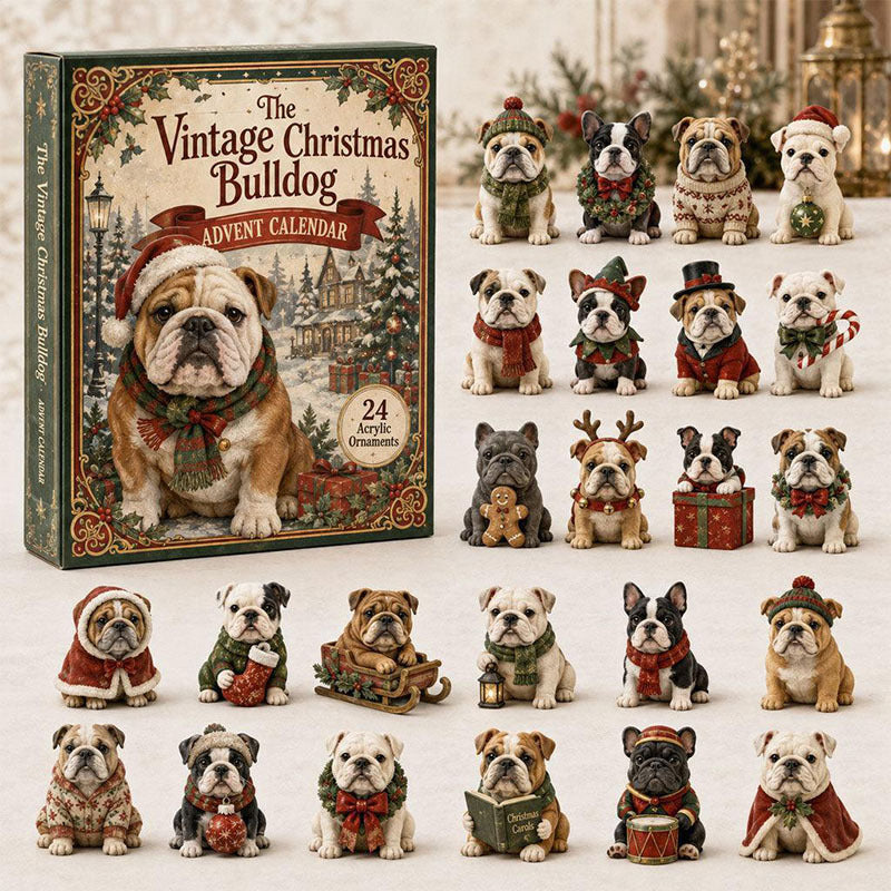 🎁24 Days Sport Dog Acrylic Ornament Advent Calendar