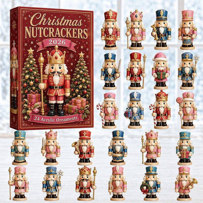 🎁24 Days Nutcracker Acrylic Ornament Advent Calendar
