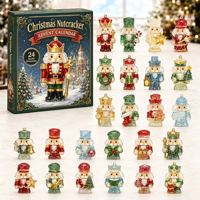 🎁24 Days Nutcracker Acrylic Ornament Advent Calendar