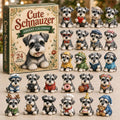 🎁🐶24 Days Schnauzer Acrylic Ornament Advent Calendar