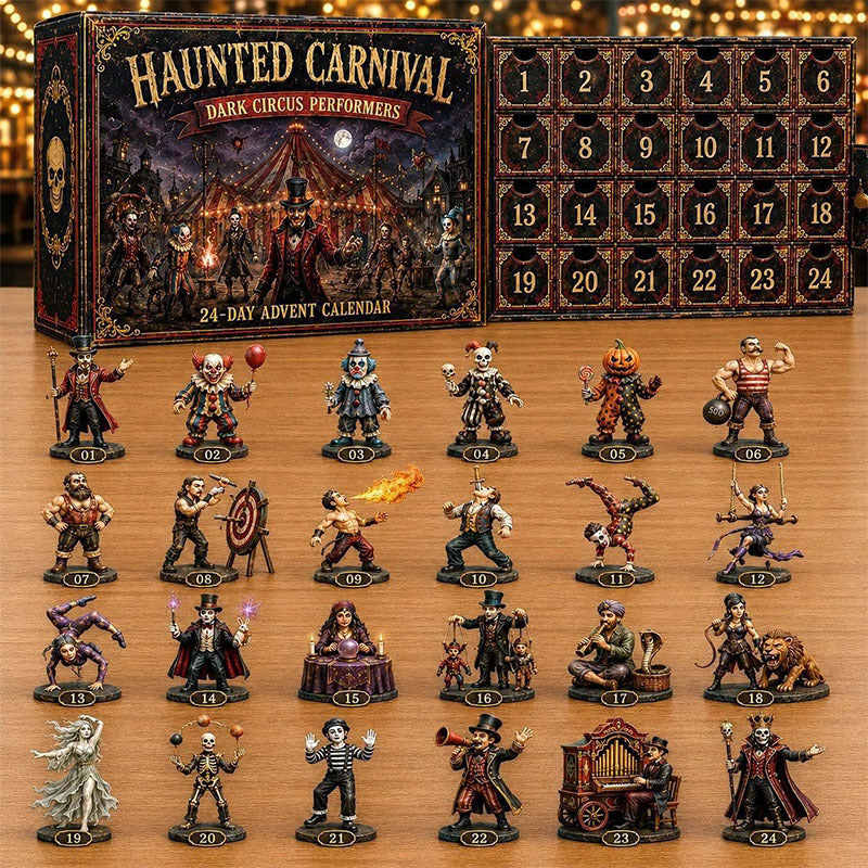 🎁24 Days Halloween Theme Acrylic Ornament Advent Calendar