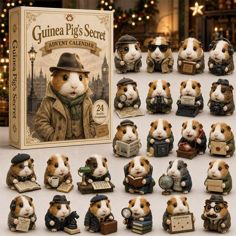 🎁🐹24 Days Guinea Pig Acrylic Ornament Advent Calendar